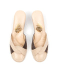 Powder Leather Mink Suede Women's Slippers