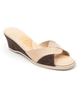 Powder Leather Mink Suede Women's Slippers