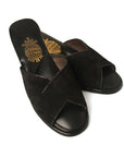 Black Suede Envelope Model Women's Slippers