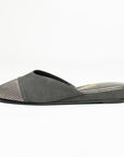 Black Suede Black Draped Women's Slippers